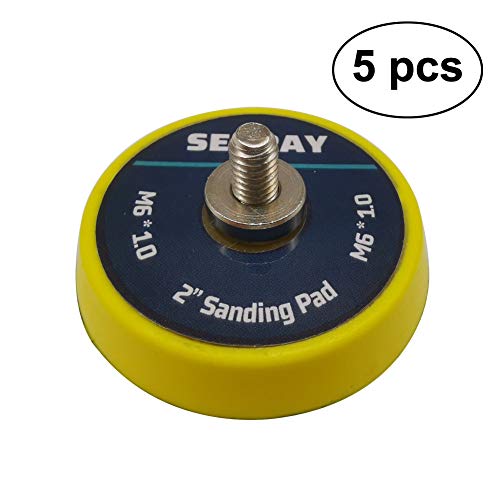 Image of 2 Inch DA Polisher & Sander Pad 5PCS - M6 Thread - Hook & Loop Random Orbital Backing Plate