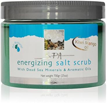 Jericho Dead Sea Energizing Salt Scrub With Aromatic Oil 700gr 24.6oz (Kiwi Mango) by Jericho