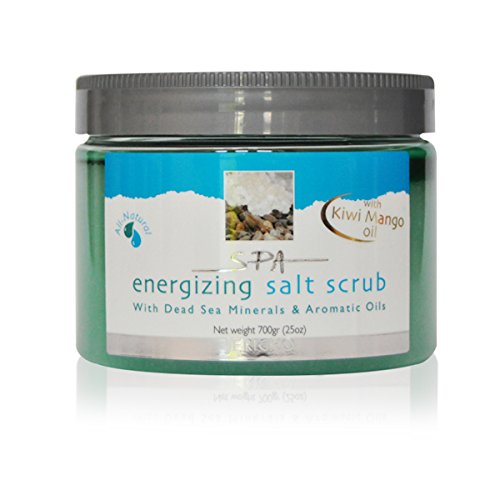 Jericho Dead Sea Energizing Salt Scrub With Aromatic Oil 700gr 24.6oz (Kiwi Mango) by Jericho