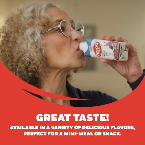 Image of BOOST Plus Nutritional Drink, Creamy Strawberry, 8 Fl Oz (Pack of 24) | Balanced, 8 FL OZ