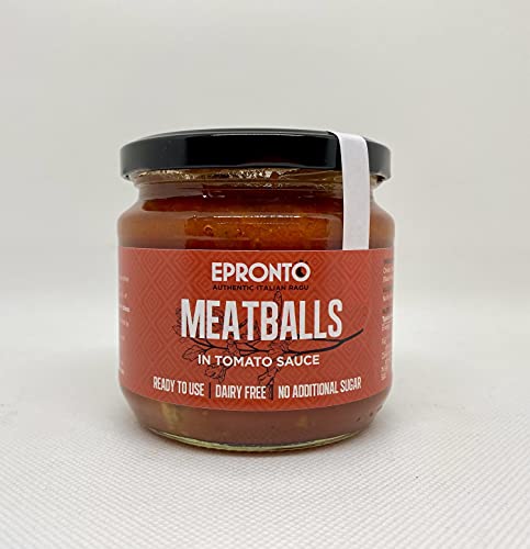 EPRONTO Ambachtelijke gehaktballetjes in tomatensaus - traditionele Italiaanse gehaktballetjes gemaakt met rundvlees en… - Afbeelding 3