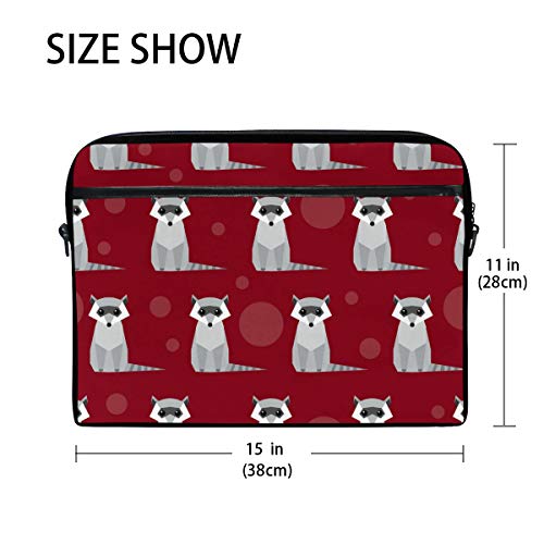 Funda para portátil de 14 a 15.4 pulgadas tipo bandolera Raccoon maletín ordenador 2