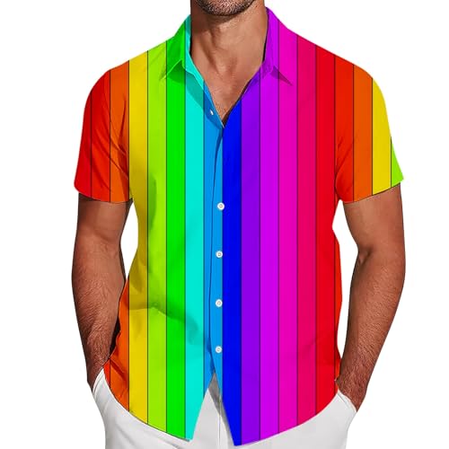 Chemise hawaïenne funky blanche homme chic col V en coton