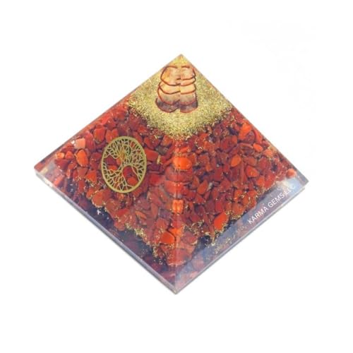 Red Jasper, Orgone Pyramid, Healing Crystal Pyramid, Pyramid Crystal Gemstone