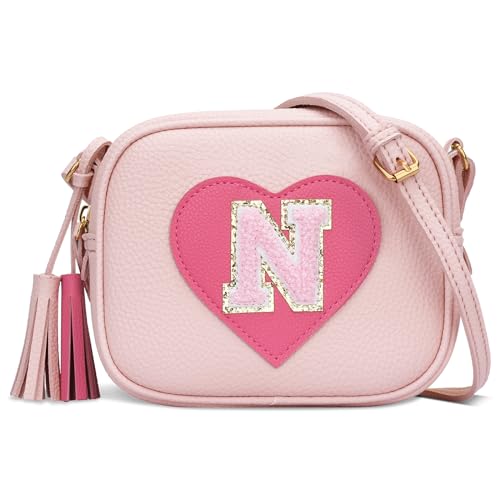 Image of KKXIU Birthday Gifts for Girls Initial Toddler Purse Cute Kids Crossbody Bag