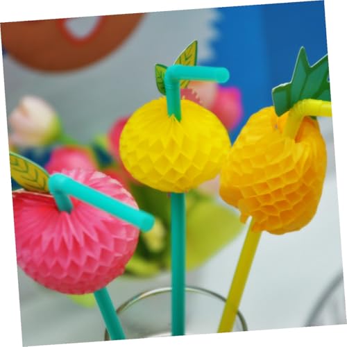 Pitillos plásticos desechables 3D coloridos 24 pcs miniatura 2