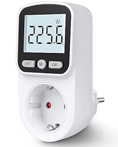 Mecheer WM03-DE Stromzähler Steckdose 8 Modi
