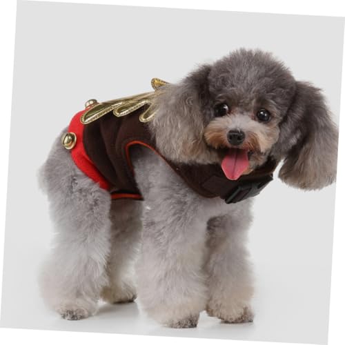 Disfraz de perro navideño Toddmomy color café mediano miniatura 7