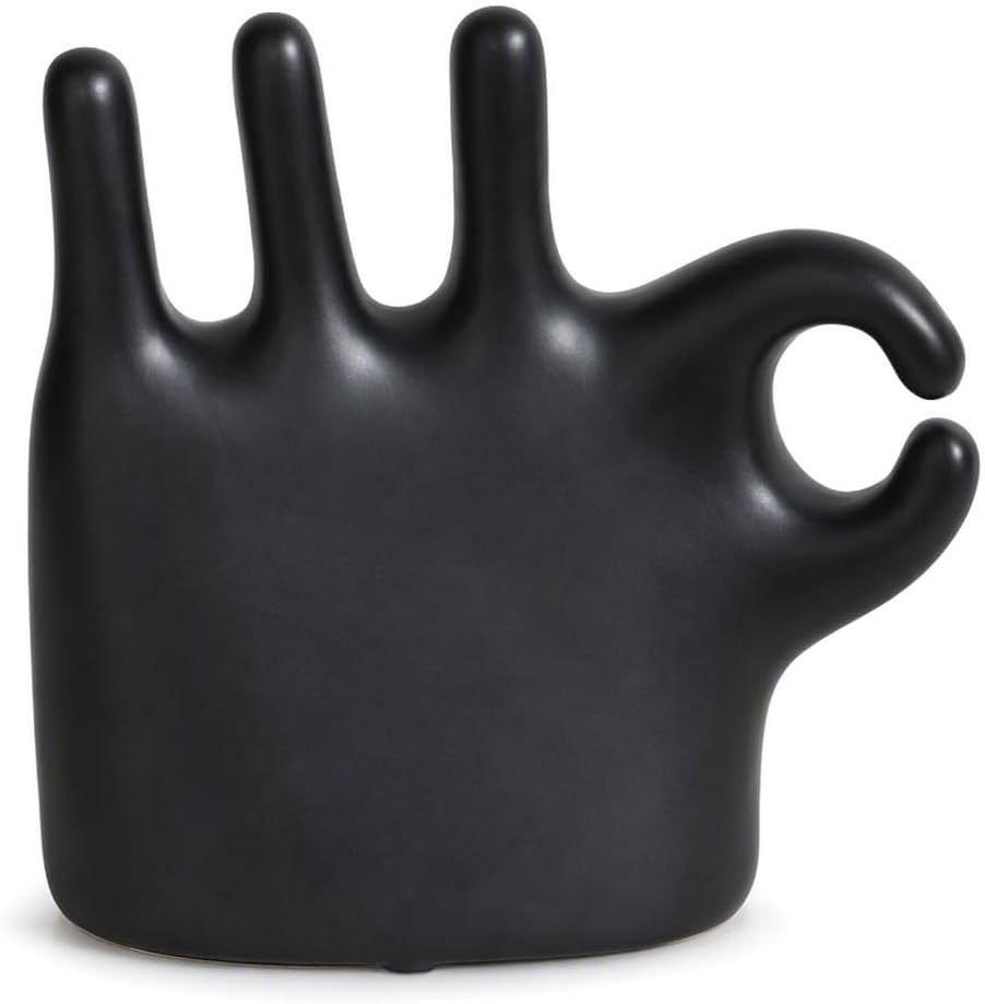 Ceramic Hand Jewelry Holder, Accessory Display Stand for Dresser