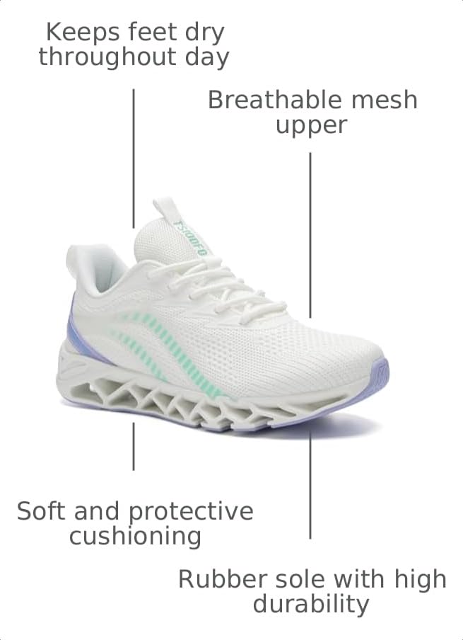 Image of Women's Running Shoes Non Slip Athletic Tennis Walking Blade Type Sneakers