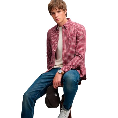Chemise preppy poplin manches longues Superdry - vue 6