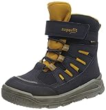 Superfit Jungen Mars Warm gevoerde Gore-Tex Schneestiefel, Blau Gelb 8000, 28 EU