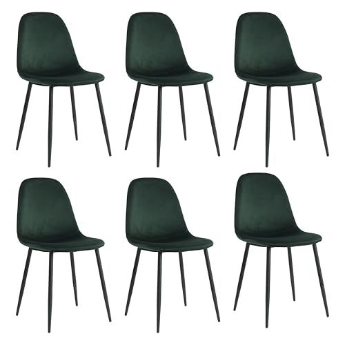 Mevsim Store Sillas De Comedor Set De 6 Verde - 100 Terciopelo - Lujosa Funda De Terciopelo - - Diseño Elegante - Cómoda Silla De Salón - Silla De Cocina De Acero Inoxidable Mevsim Store Sillas De Comedor Set De 6 Verde - 100 Terciopelo - Lujosa Funda De Terciopelo - - Diseño Elegante - Cómoda Silla De Salón - Silla De Cocina De Acero Inoxidable