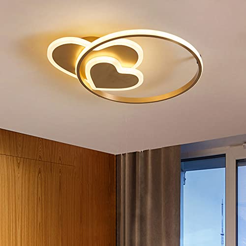 Plafonnier LED cœur 40W dimmable pour éclairage moderne de chambre - 4