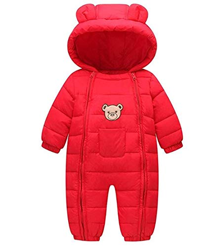 Toddler Baby Clothes Girls Boys Romper Winter Hooded Jumpsuit Outfit Snowsuit Outerwear Coat