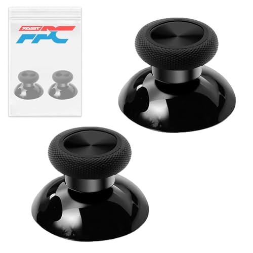 2x Black Analog Thumb Stick Replacements, Compatible with Xbox One & Series S|X