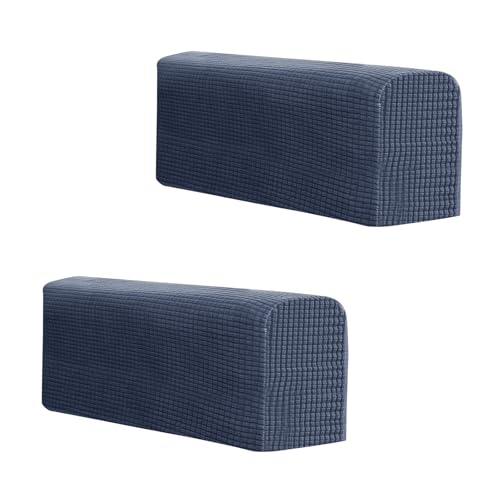Niuoppy Lot de 2 housses de protection pour fauteuils, housses d'accoudoirs de canapé anti-dérapantes, housses d'accoudoirs épaisses pour canapé, housse...