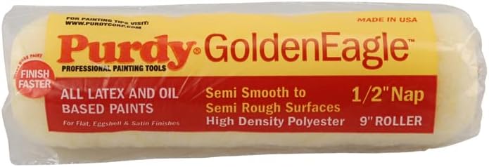 15 Pack of 9″ x 1/2″ Nap Purdy 140608093 Golden Eagle Roller Cover, High Density Polyester
