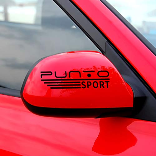 Piaobaige 2 Unids/Set Pegatinas De Espejo Retrovisor De Coche para Fiat Punto Decoración De Coche Pegatinas De Coche Accesorios De Calcomanías Cover