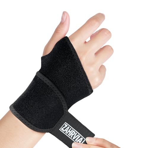 ZAHRVIA Bande de Poignet, Protege Poignet Gauche et Droite, Ouverture Pouce Souple, Orthese & Maintien Poignet pour Tendinite, Canal Carpien, Arthrose,...