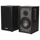Dayton Audio Classic B40A Powered Bluetooth Bookshelf Speaker Pair (Black, 4')