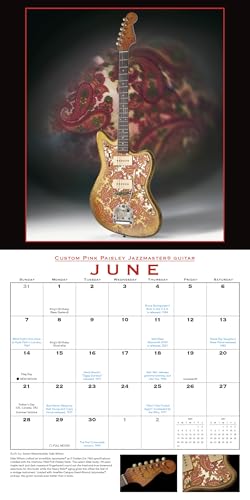 2026 Fender(r) Custom Shop Guitars Wall Calendar