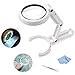 Produktbild O'woda 2-in-1 Tragbare Handlupe, Standlupe,Beleuchtete Lupe, 5X 11X Leselupe für Senioren lesen, Handarbeiten,Schmuck Lupe und Computer Reparatur
