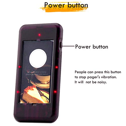 Retekess T112 Pager Beep Device Wibrator Sygnału Odbiornik Sygnału Bezprzewodowy System Przywoławczy dla Gości System Przywoławczy 5-pak Czarny