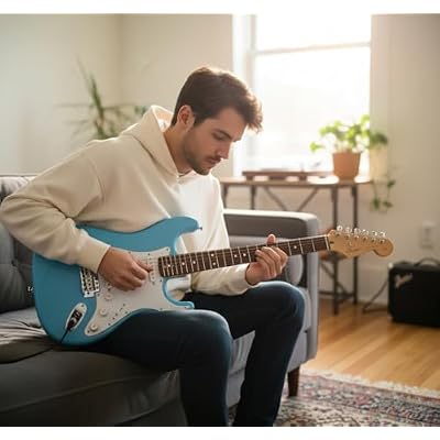Fender Squier Stratocaster Electric Guitar - Daphne Blue