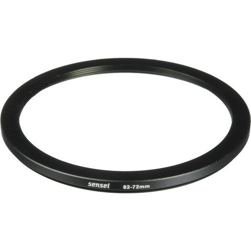 Sensei 82-72mm Black Aluminum Step-Down Ring