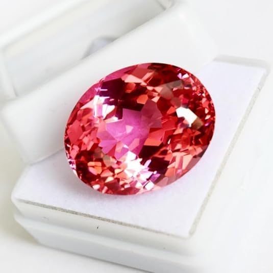 26.00 Carat Natural Pink Padparadscha Sapphire Oval Shape Certified Loose Gemstone for Jewelllery Making