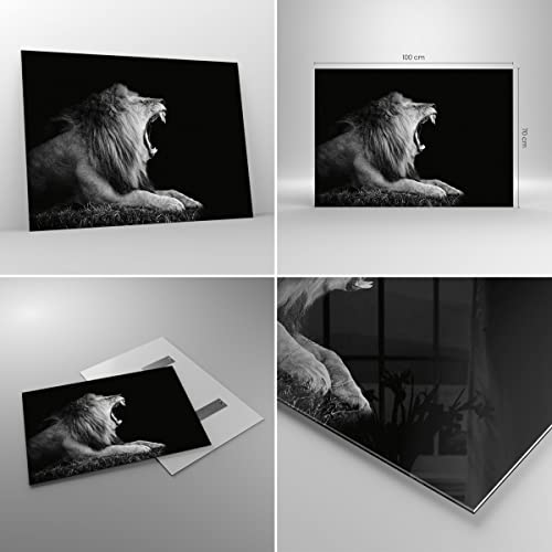 Quadro su Vetro 100x70cm Stampe da Parete in Vetro...