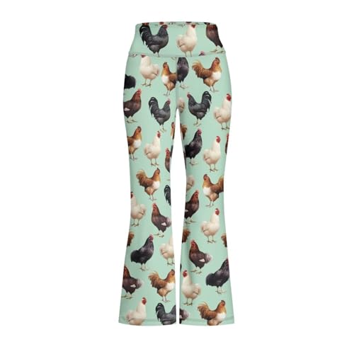 SEANATIVE Kids Flare Leggings High Waist Wide Leg Casual Pants Lightweight Comfy Yoga Sweatpants Size 5-14 Years4