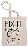 Reutilizable Fijar Eso En Conjunto Bolsa De Compras Tote Beige Shopping Bag
