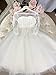 ABaoWedding Lace Embroidery Sheer Long Sleeves Kids Trailing Gowns Wedding Party (White, 6)