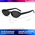 Retro Oval Sunglasses for Women Men Trendy Small Oval Sun Glasses 90s Vintage Shades