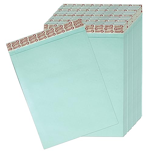 Image of Shuban A4 Size Thick Gummed Seal-Designed Paper Envelopes for Secure Mailing, 50 Pieces, Green,12x10 Inches