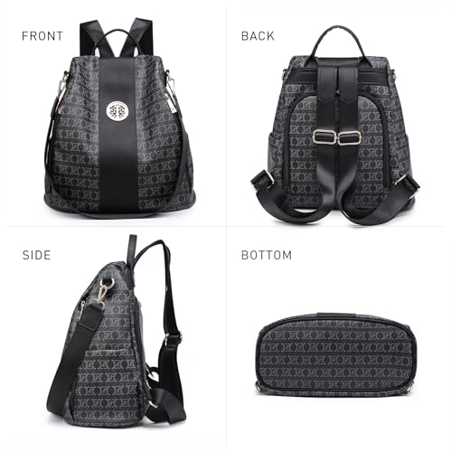 Image of Women Fashion Backpack Purse Multi Pockets Anti-Theft Rucksack Travel Shoulder Bag Handbag