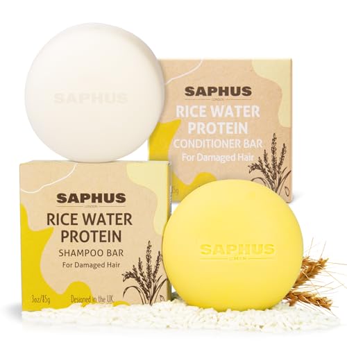 Rice Water Shampoo Bar & Argan Conditioner Bar Set