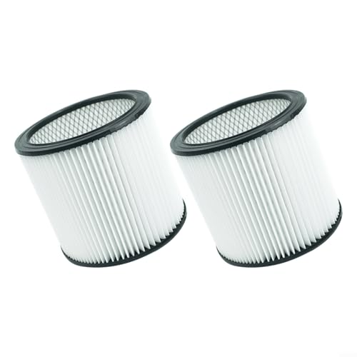 Filtre HEPA 90304 de rechange lavable en PET en lot de 2 pour aspirateur eau et poussière