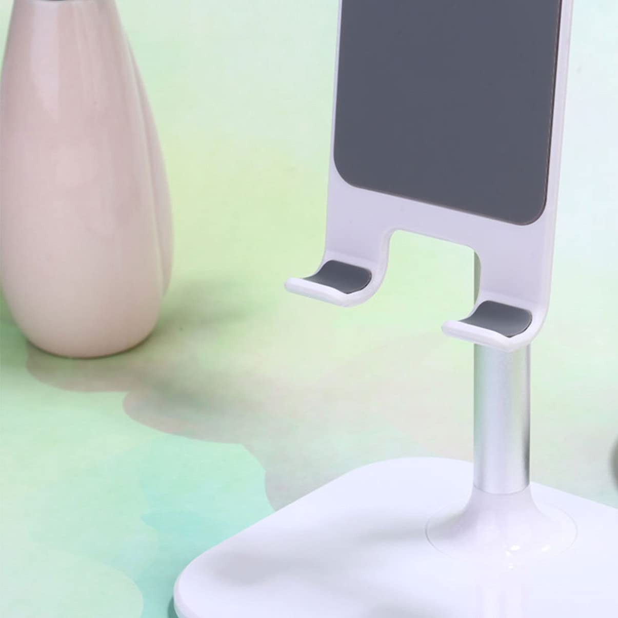 Artibetter 2pezzi Supporto Per Smartphone e Tablet Supporto Da Scrivania Pratico e Duraturo Per Videochiamate e Lettura Bianco