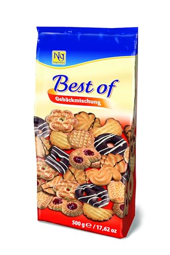 hig hagemann Best of Gebäckmischung, gemischte Kekse zum Kaffee, Teegebäck, 500g