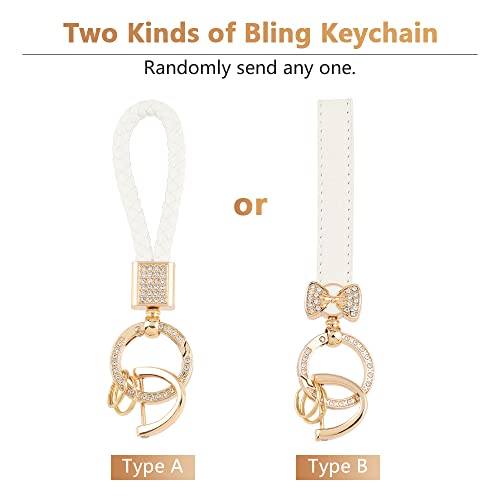 Pifoog Key Fob Cover For Lexus Rx Nx Es Gs Is Ls Rc 4 Button Tpu White Keys Case Shell Bling Keychain Car Accessories Protector Soft Girly Cute #TOP1