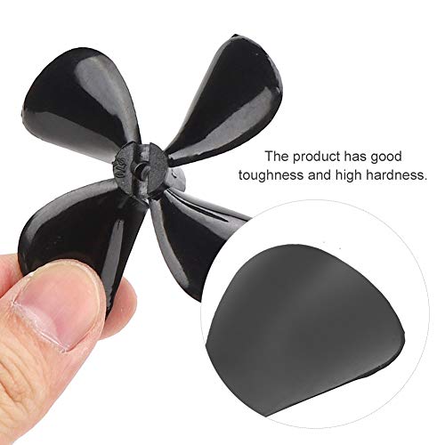 Kit de hélice de plástico de 4 cuchillas Omabeta para botes modelo de gran tamaño, 70 mm 2