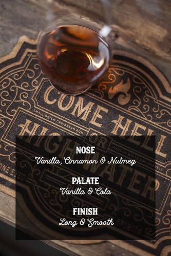 Come Hell Or High Water Spiced Rum - 70Cl, 38% Abv - Vanilla And Cola Flavoured Rum - Dark And Flavourful - Delicious In Mixed Drinks Or Classic Cocktails - 5