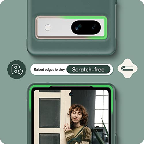 Image of Spigen Cyrill UltraColor | Google Pixel 7a Case | Green Pixel 7a Back Cover | TPU+Poly Carbonate - Kale