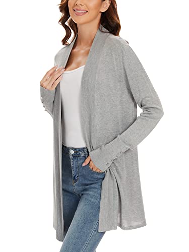 Image of Cardigan for Women Dressy Casual Long Sleeve Open Front Knit Cardigan Sweaters
