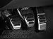 Modern Billet GT500 Style Pedal Covers Compatible with 05-14 Mustang w/Manual Transmission