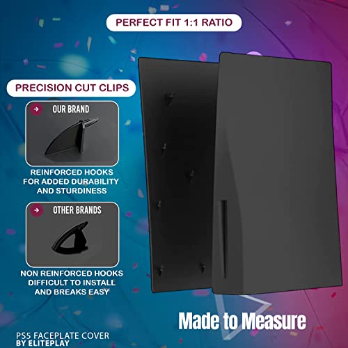 Coque PS5 noire mate pour console PlayStation 5 Edition Disque de remplacement