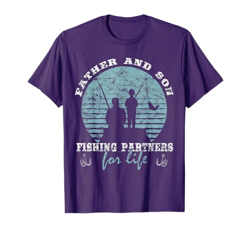 "Father and Son fishing partners for life" Dad Son Fishing T-Shirt